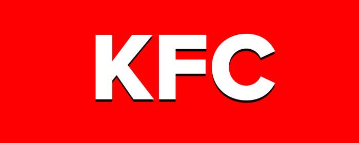 A banner saying KFC