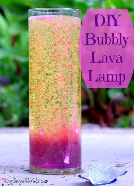 Blogger&#x27;s photo of the DIY lava lamp
