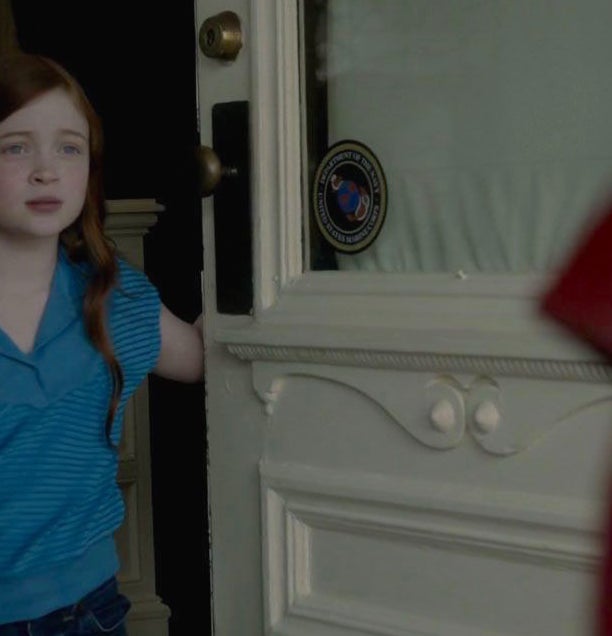 Sadie Sink as a small girl