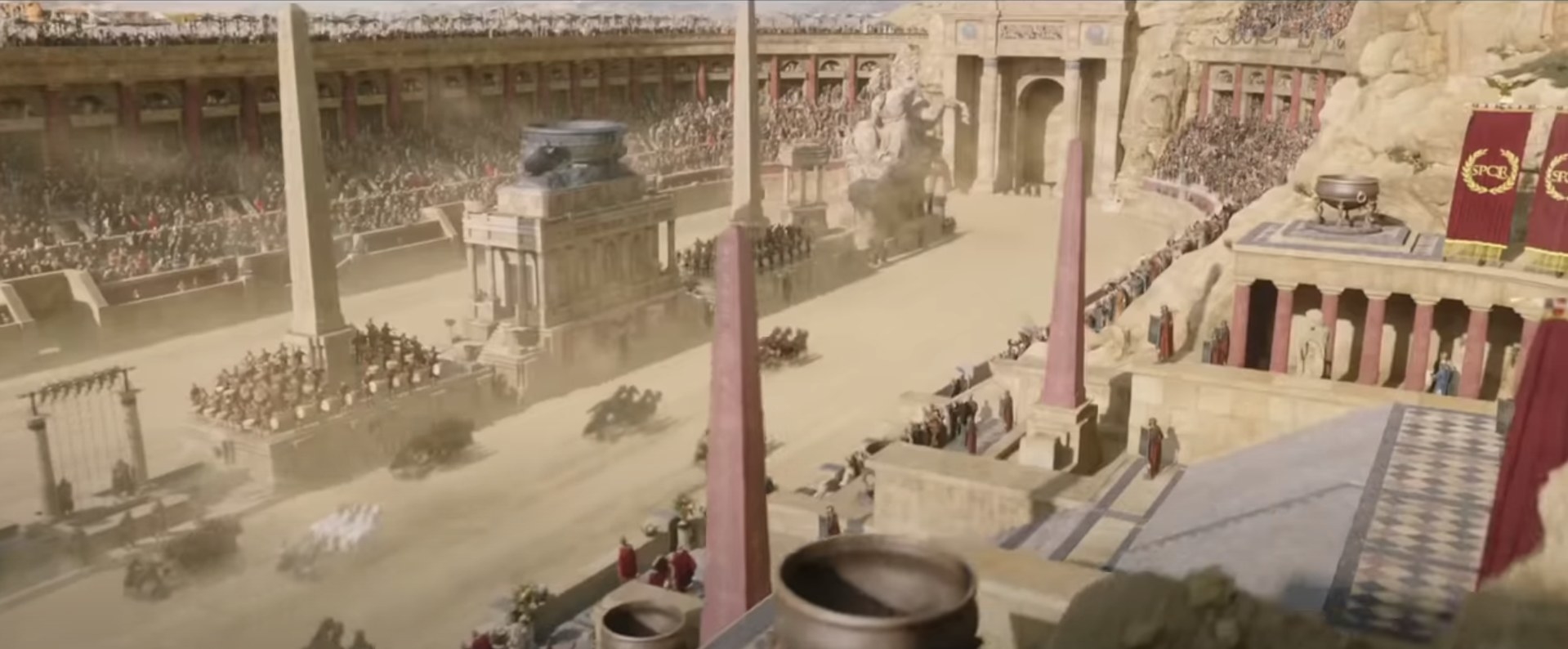 A chariot race takes place in the 2016 version of the movie &quot;Ben-Hur&quot;