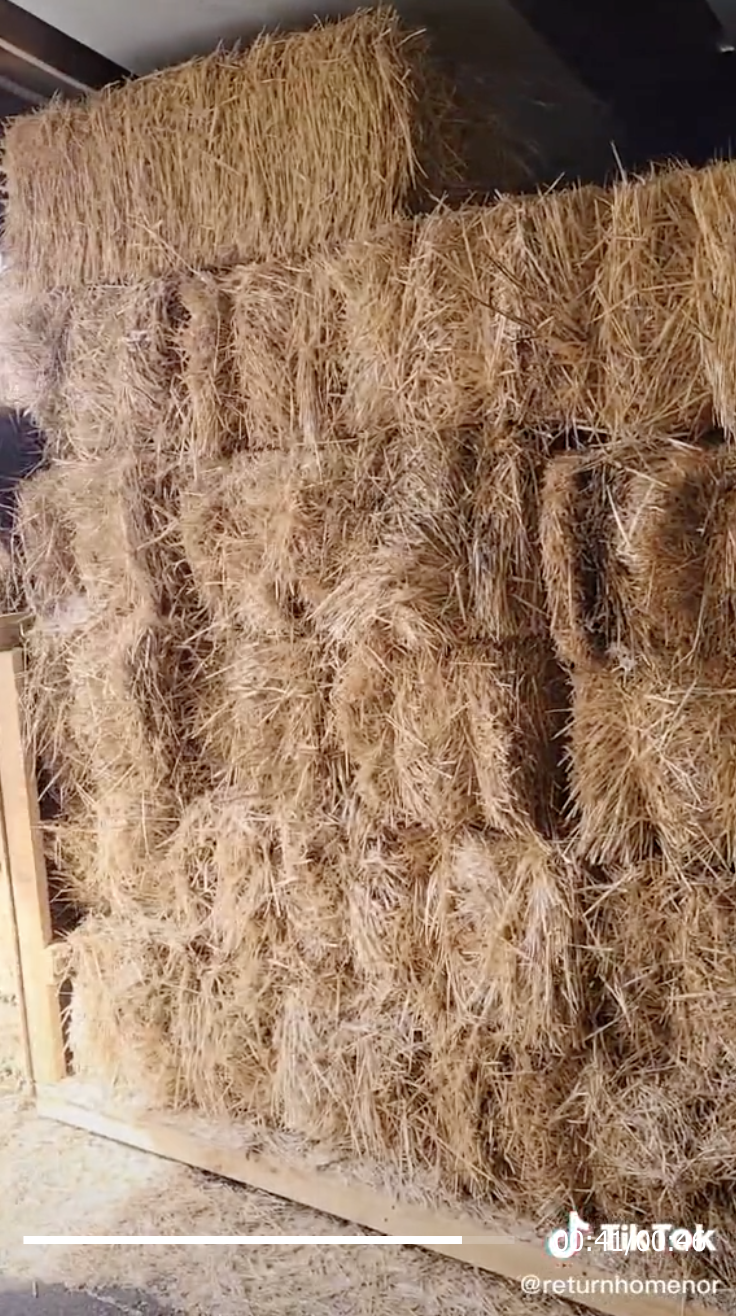 A large of hay bails from Return Home&#x27;s TikTok