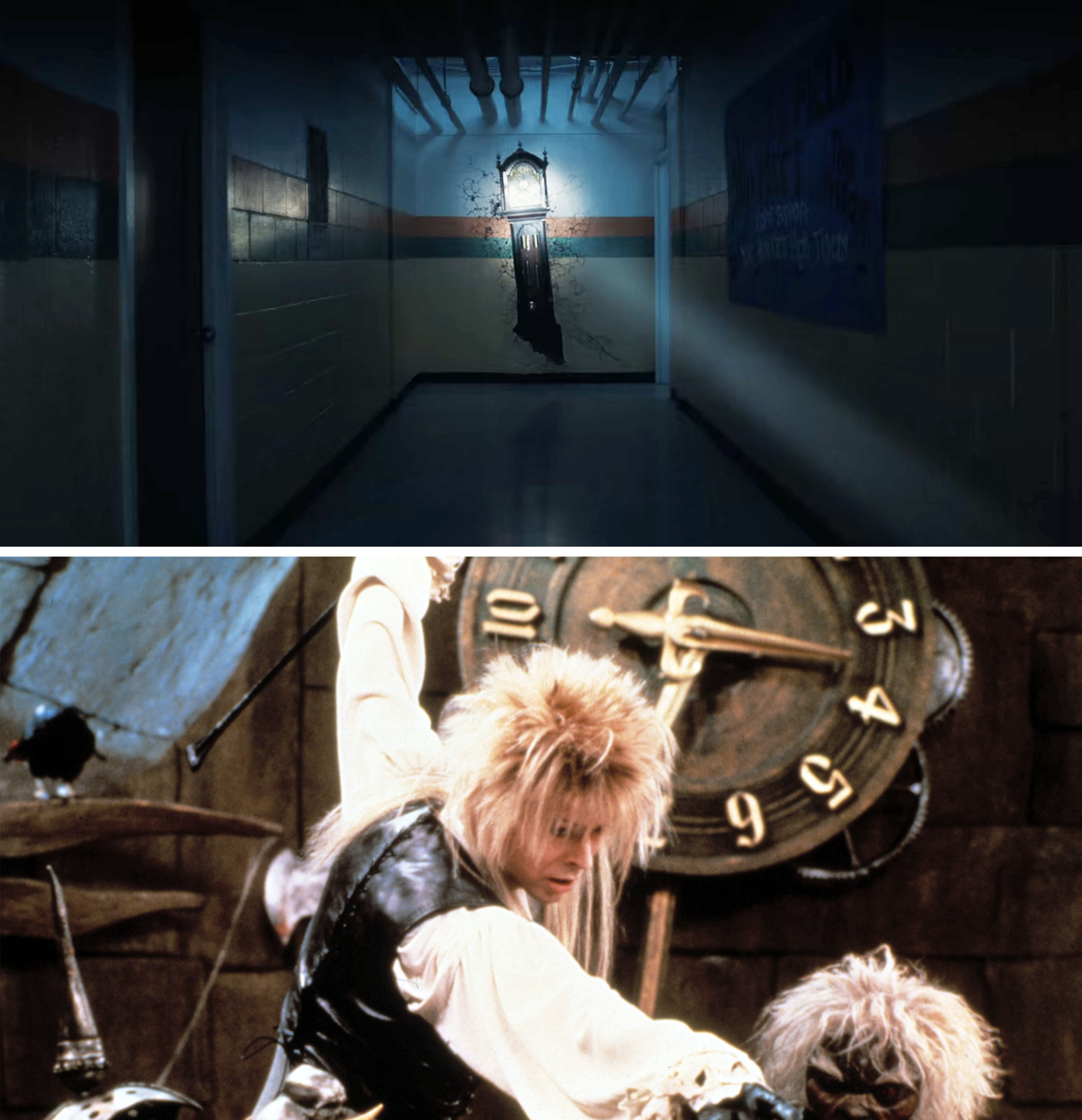 a clock; David Bowie in &quot;Labyrinth&quot;