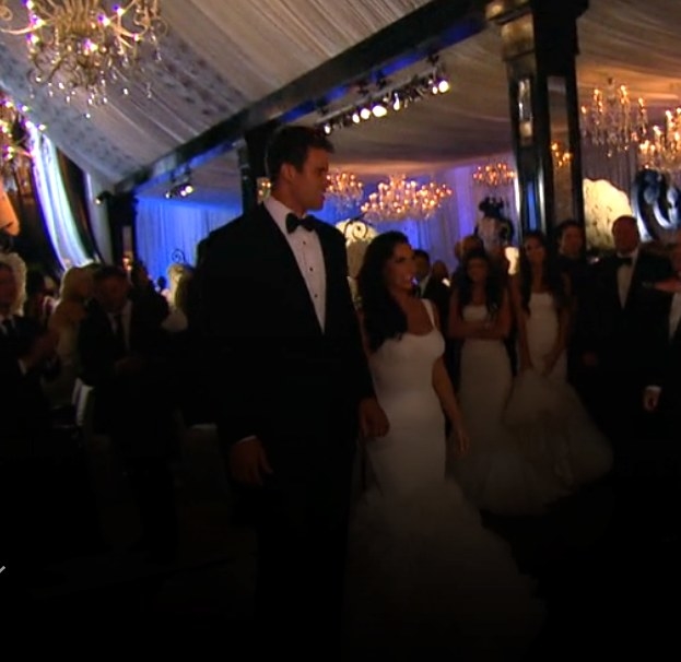 Kris Humphries and Kim Kardashian on their wedding day