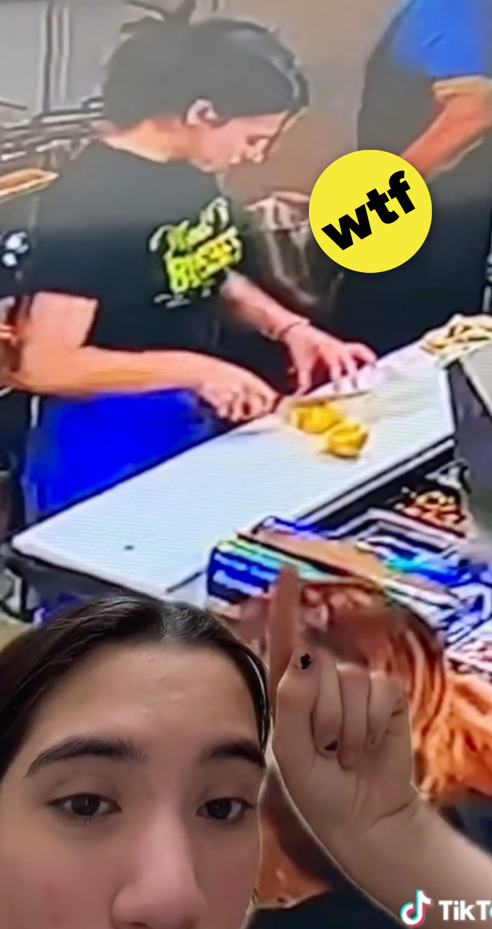 Jade cutting lemon again with &quot;wtf&quot; caption