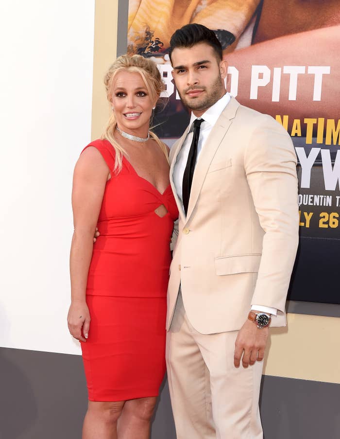 Britney and Sam on the red carpet