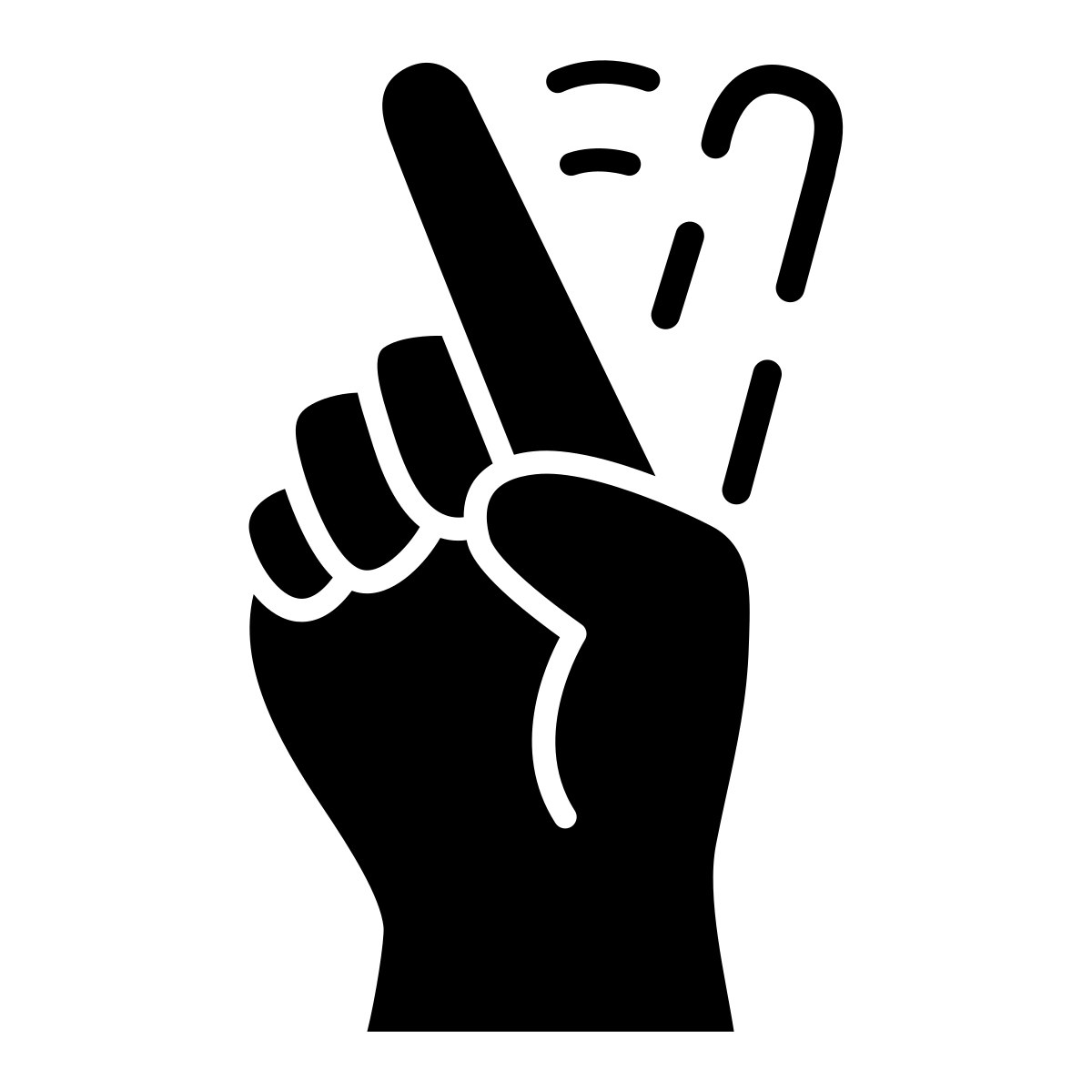 Icon of a finger wagging in disagreement