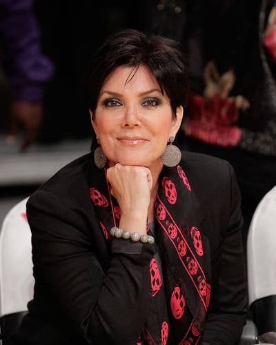 Kris Jenner attends a game between the Sacramento Kings and the Los Angeles Lakers at Staples Center