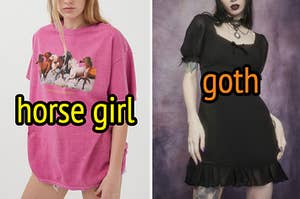 horse girl and goth
