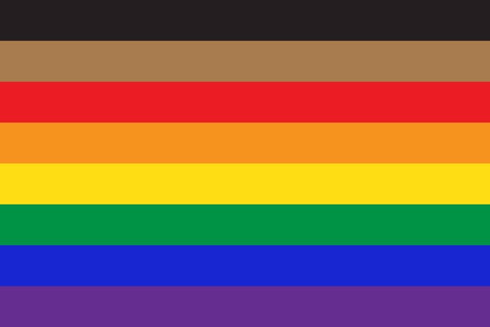 Bandera del Orgullo de Filadelfia de Gilbert Baker