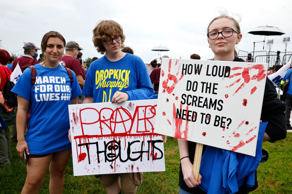 gun protest sign