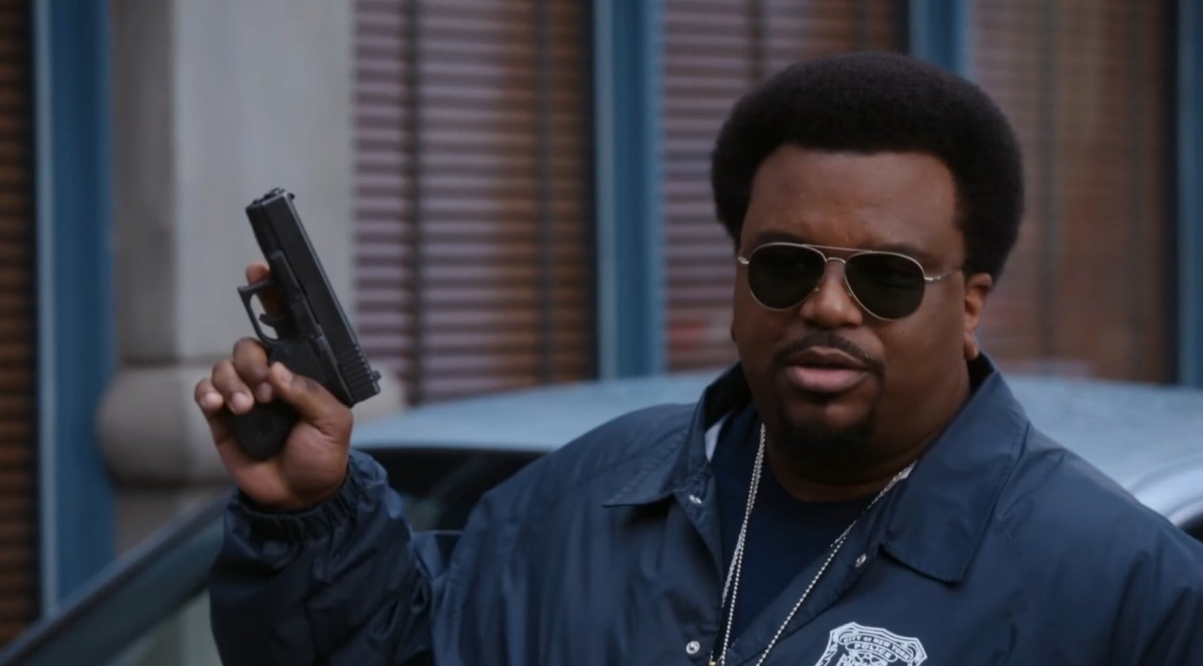 Doug Judy wearing shades and holding a gun in &quot;Brooklyn Nine-Nine&quot;