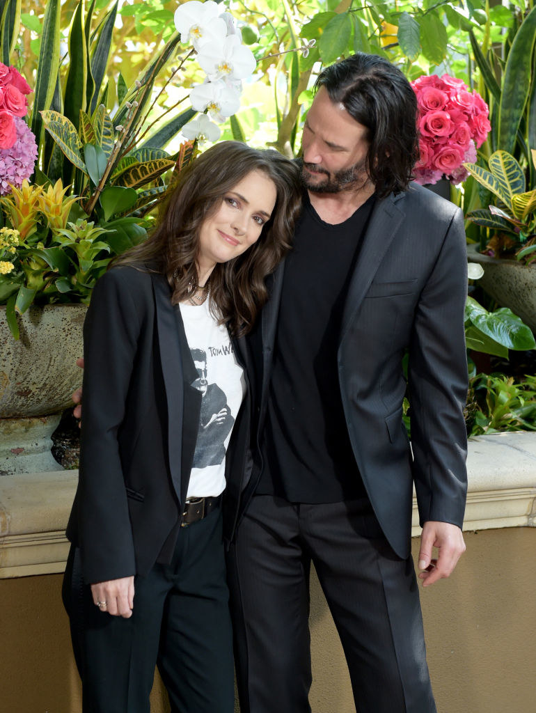 Winona Ryder and Keanu Reeves attend a photo call for &quot;Destination Wedding&quot;
