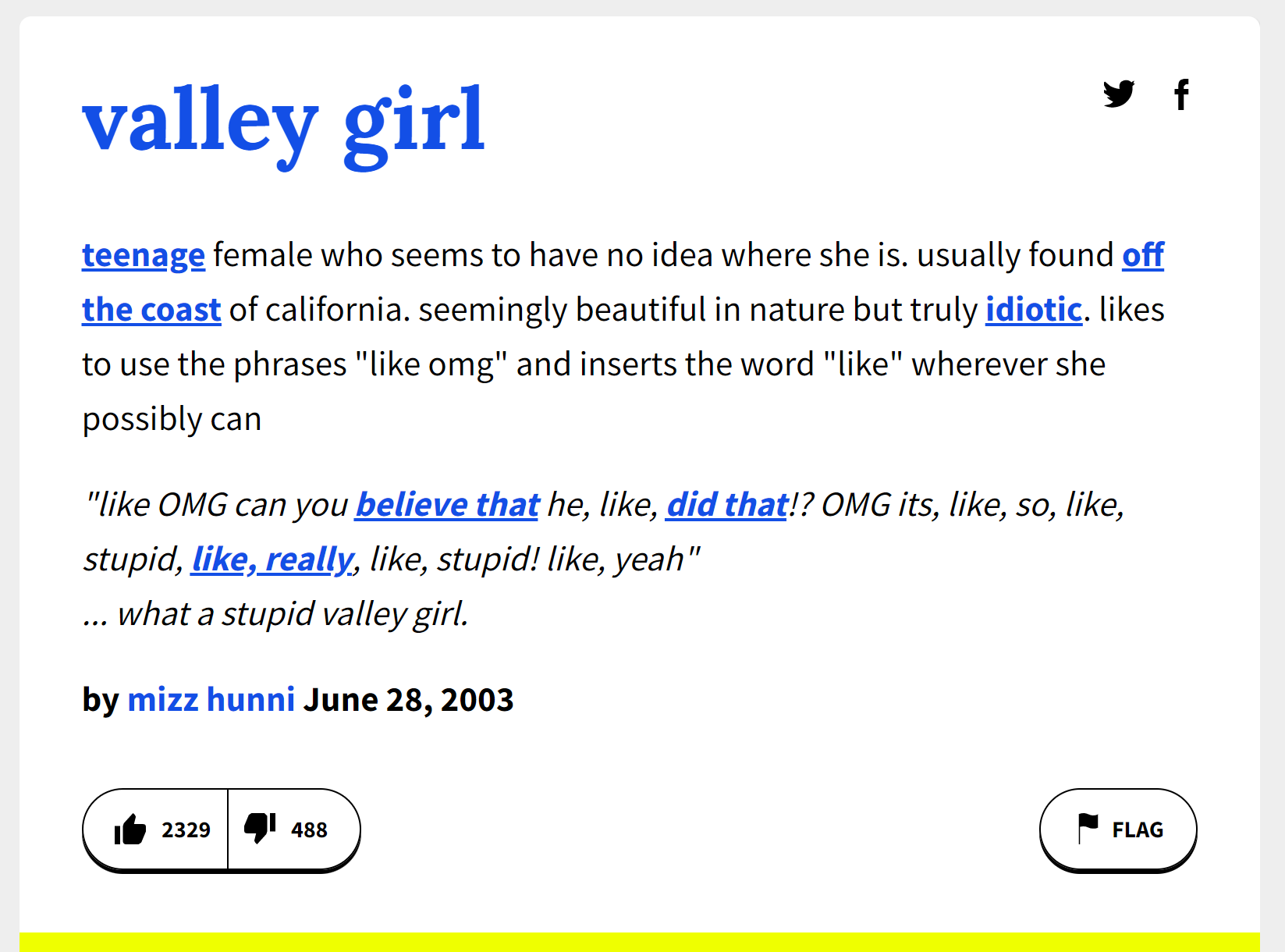 description of valley girl as defined by Urban Dictionary