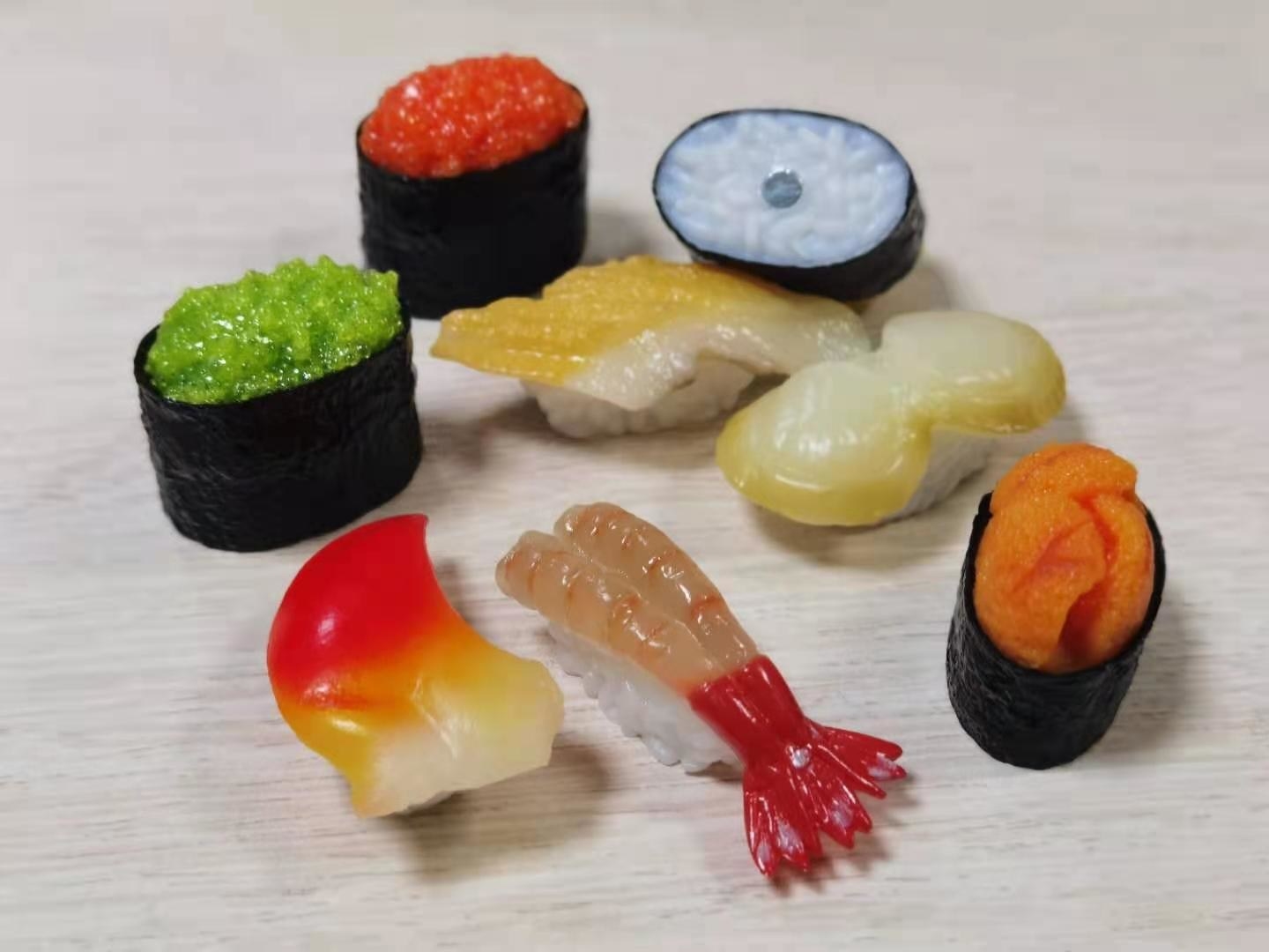 the full set of sushi magnets