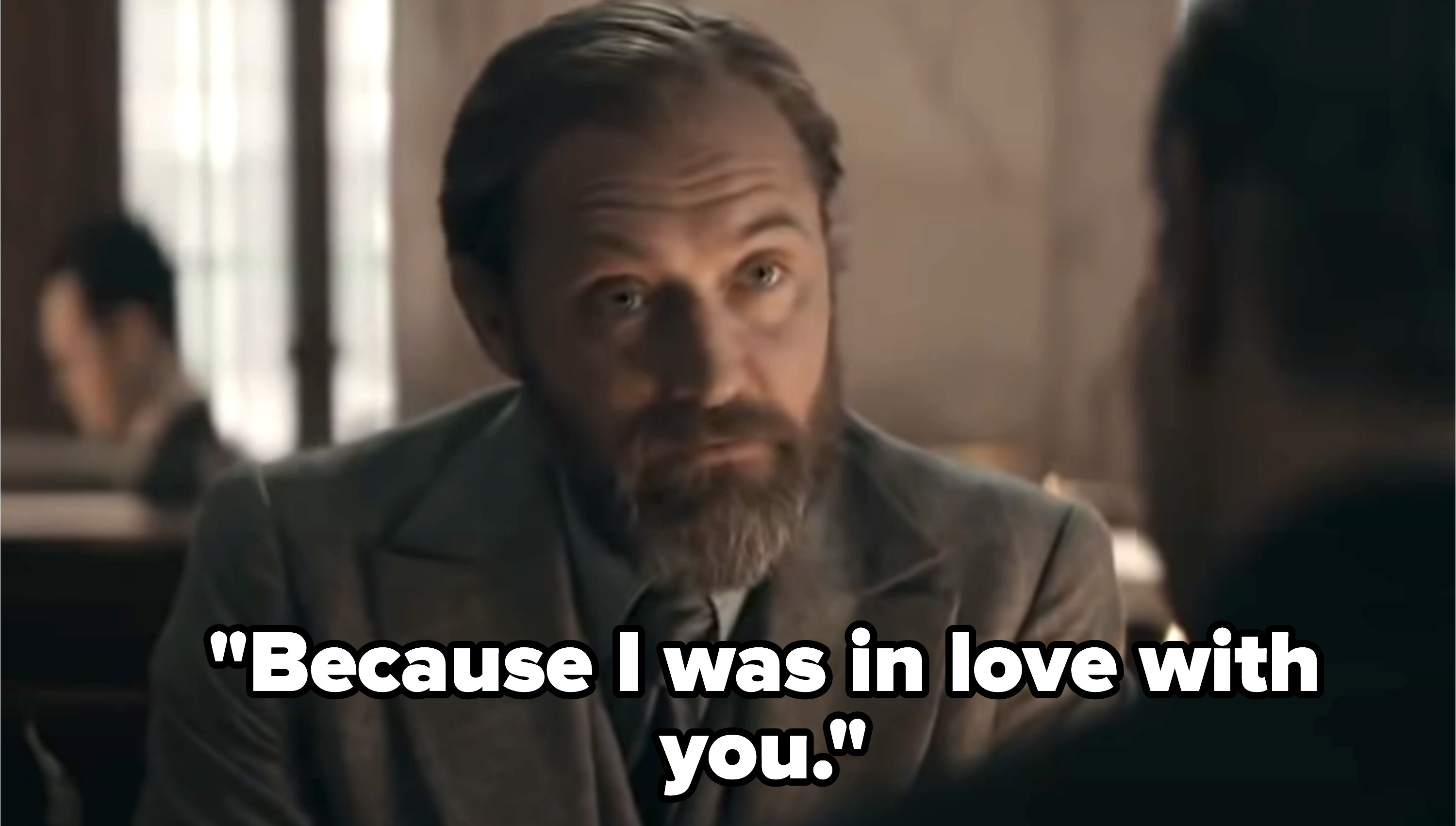 Dumbledore saying &quot;because I was in love with you&quot;