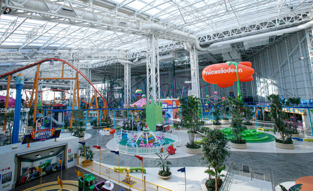 nickelodeon amusement park in the american dream mall