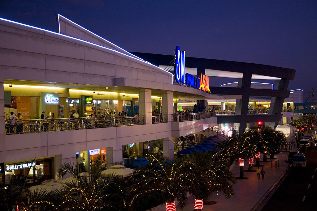 outside view of the sm mall of asia in the phillipines
