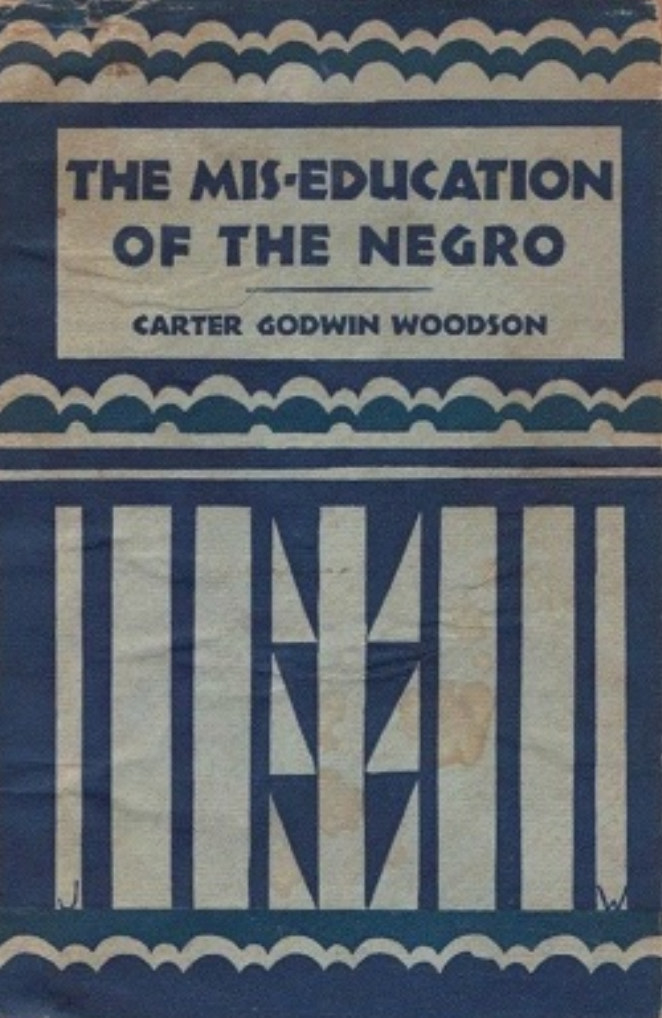Original book cover for &quot;The Mis-Education of the Negro&quot;