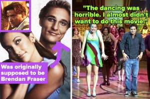 The Wedding Planner was originally supposed to star Brendan Fraser, and Mark Ruffalo didn't like doing the Thriller dance in "13 Going On 30"