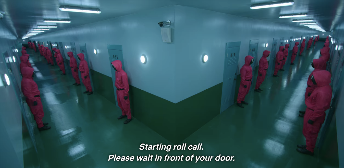 the guards in front of their cells