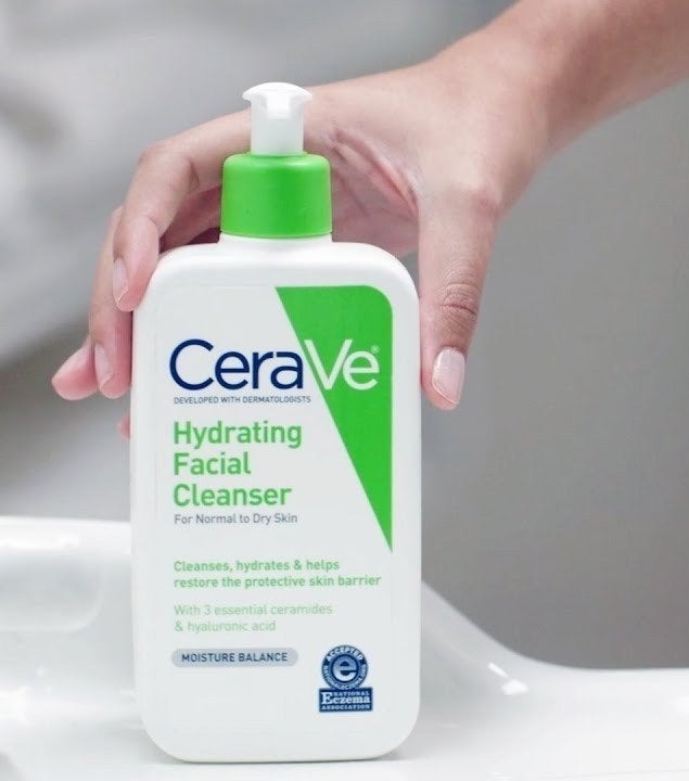 limpiador facial para piel seca