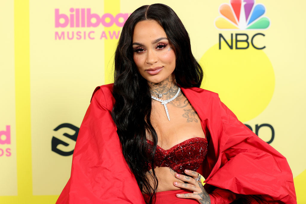 Kehlani poses backstage for the 2021 Billboard Music Awards, broadcast on May 23, 2021 at Microsoft Theater in Los Angeles, California
