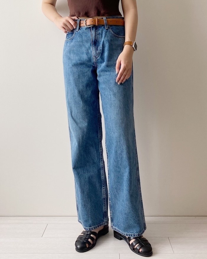 ★UNIQLO（ユニクロ）のオススメレディースファッション「バギージーンズ」おしゃれでスタイルがよく見える人気のズボン