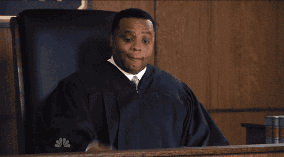 perd hapley tapping an invisible gavel saying &#x27;tap tap tap, case ended&#x27;