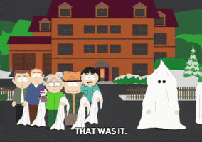 South Park townies take off white cloaks