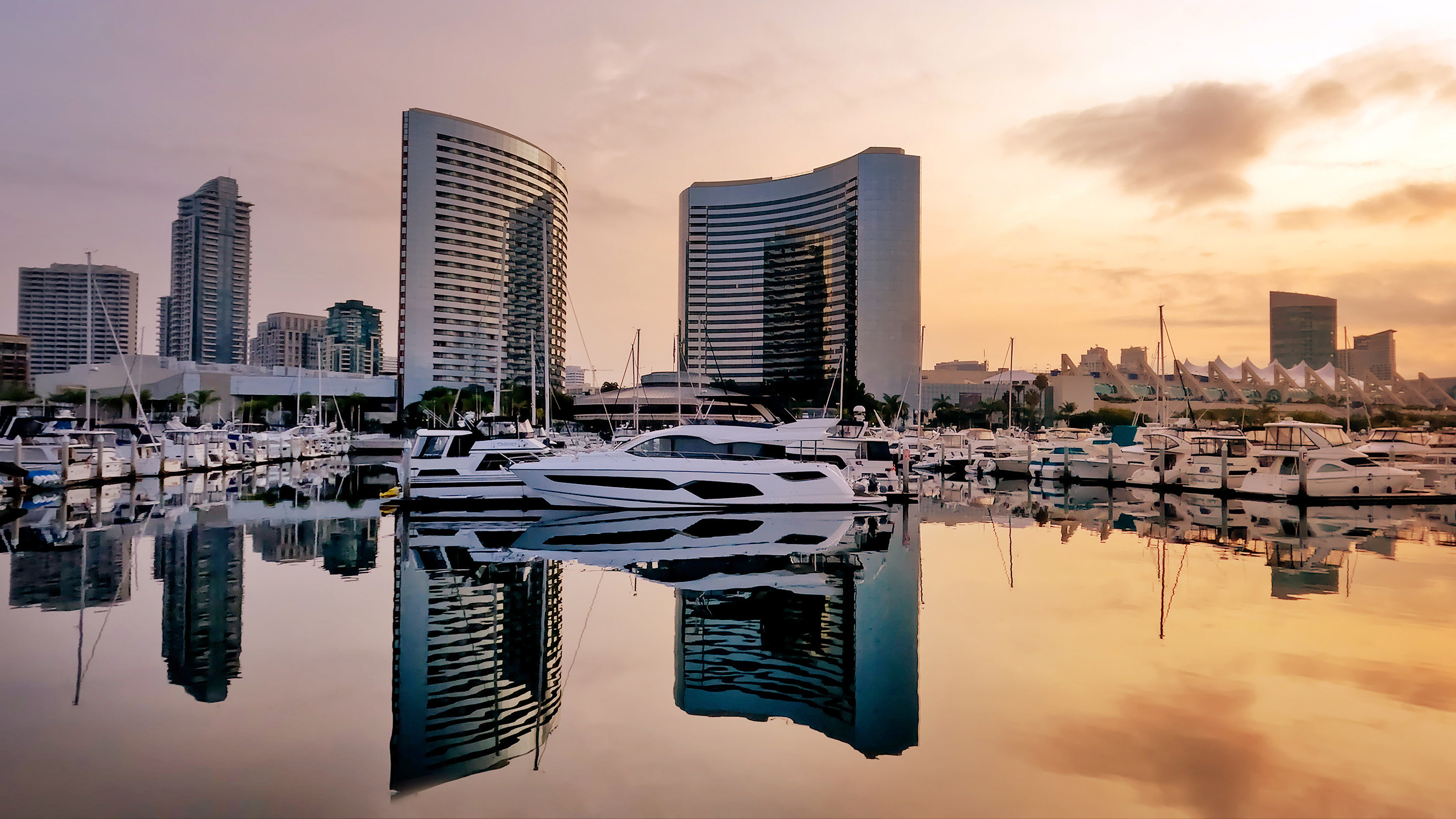 The San Diego harbor