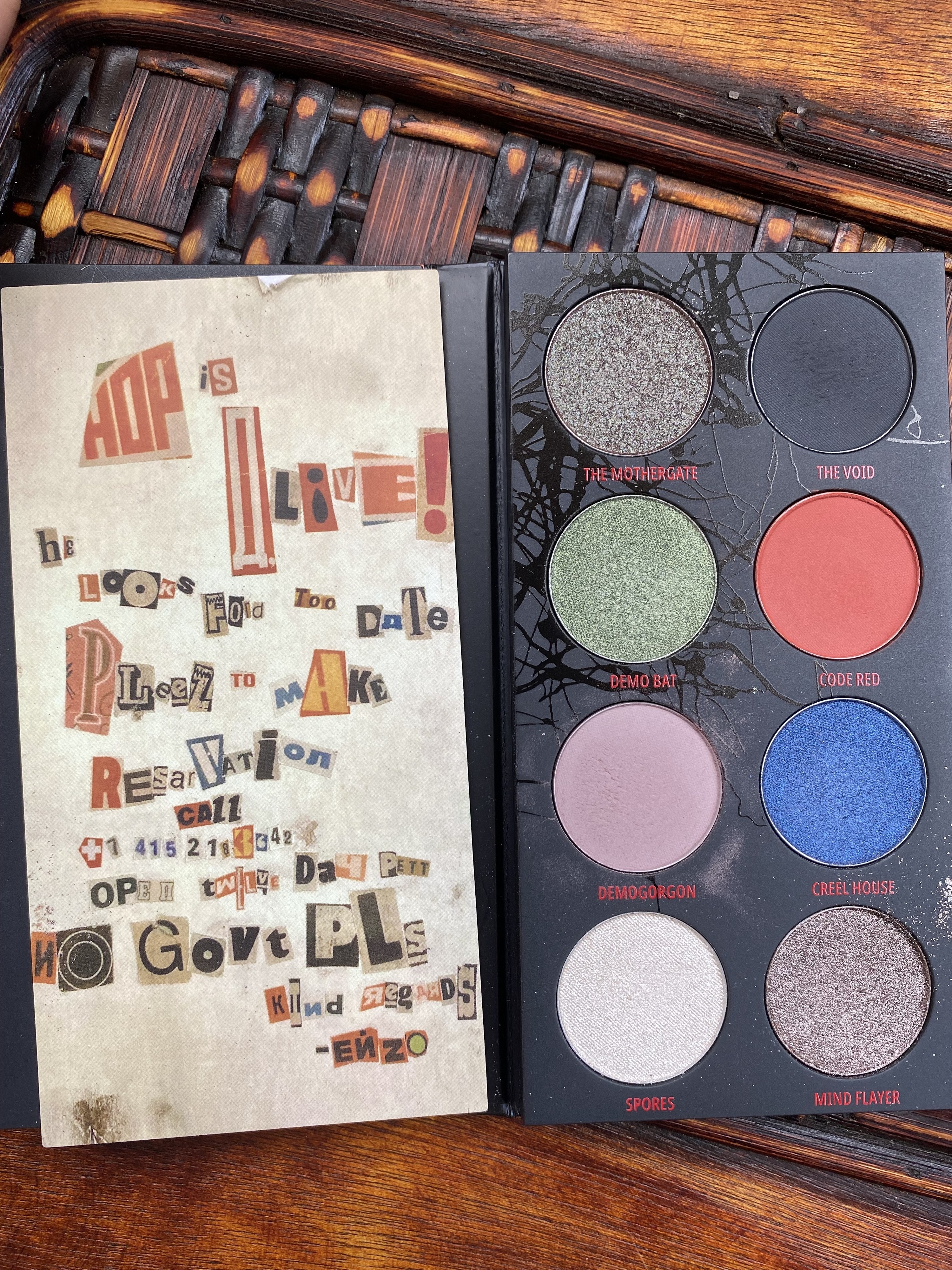 The Upside Down palette