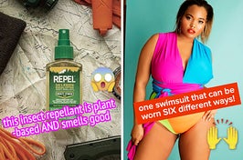 insect repellant and swimsuit