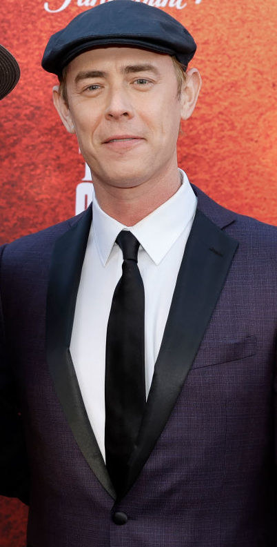 Colin Hanks wearing a cap at &quot;The Offer&quot; premiere