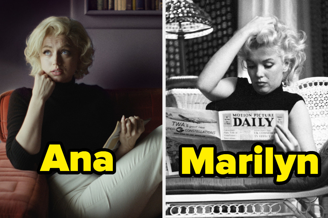 Netflix's Blonde: See Ana de Armas Side-by-Side with Marilyn Monroe