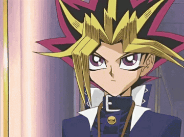 Yugi from Yu-Gi-Oh giving a thumbs up
