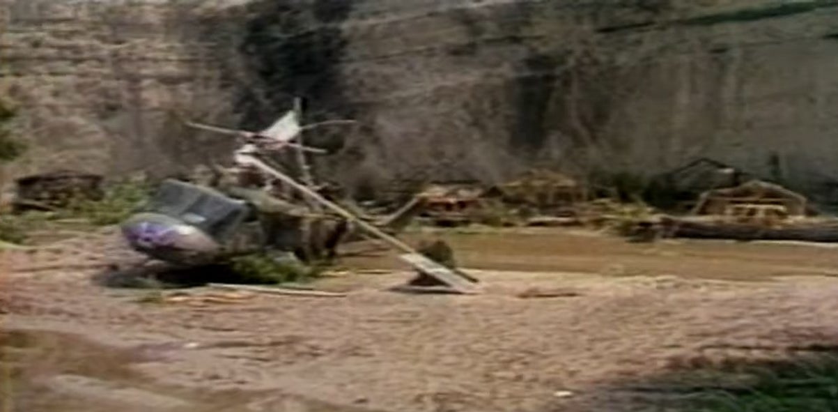 The set of the "The Twilight Zone" film following