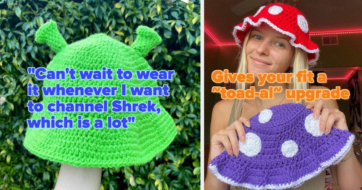21 Of The Best Crochet Bucket Hats That'll Really Top Any Outfit