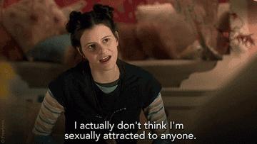 a character saying, i actually don&#x27;t think i&#x27;m sexually attracted to anyone