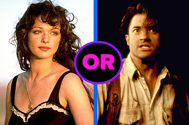 rick and evelyn from the mummy with an "or" between them