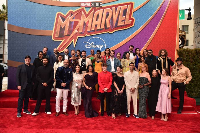 Ms. Marvel cast at the premiere of the show