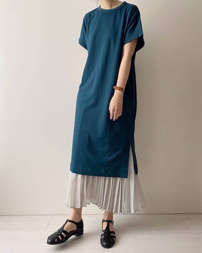 ジャージみたいに楽ちん ユニクロの ゆったりワンピ 夏はこういうのが一番使えるのよ