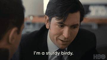 Cousin Greg from Succession saying &quot;I&#x27;m a sturdy birdy&quot;