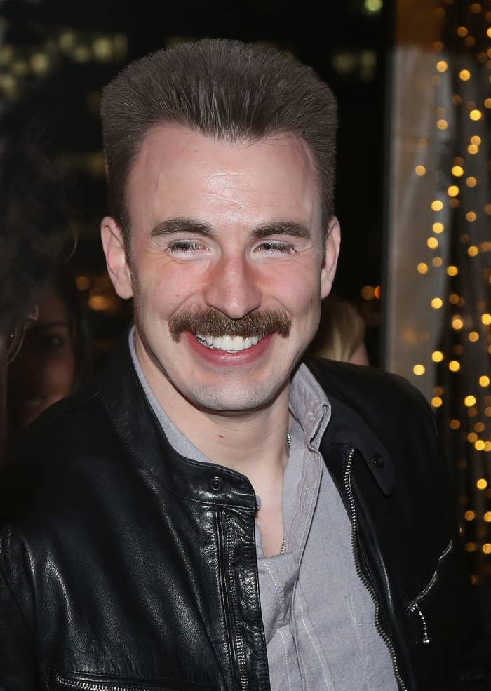Chris Evans smiling