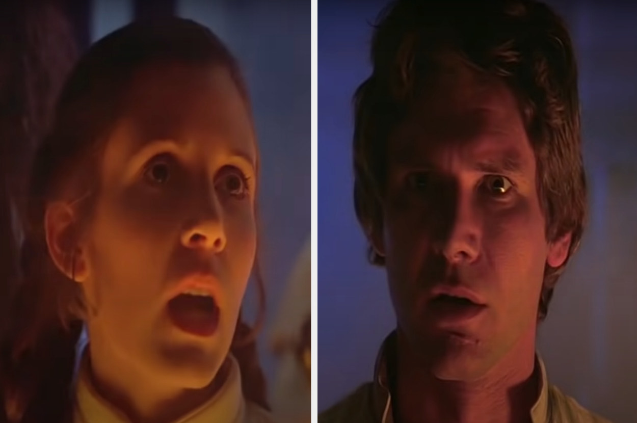 Princess Leia tells Han Solo she love him, to which he responds, &quot;I know&quot;