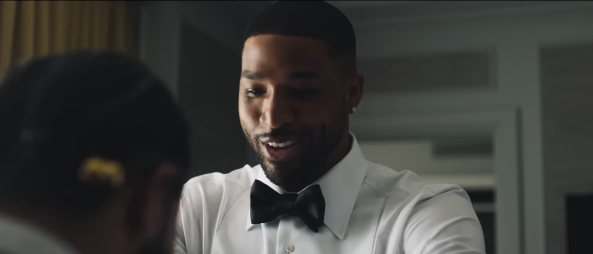 Tristan Thompson in Drake&#x27;s &quot;Falling Back&quot; music video.