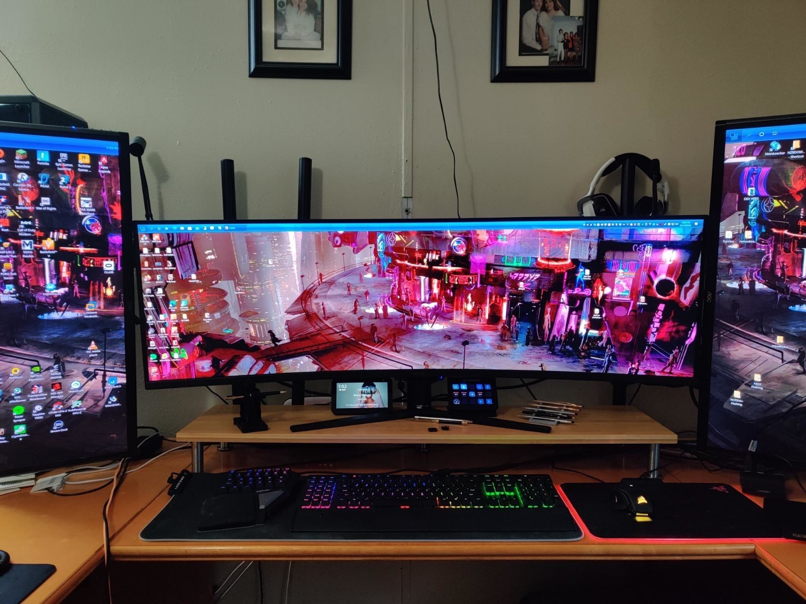 desktop setup gaming