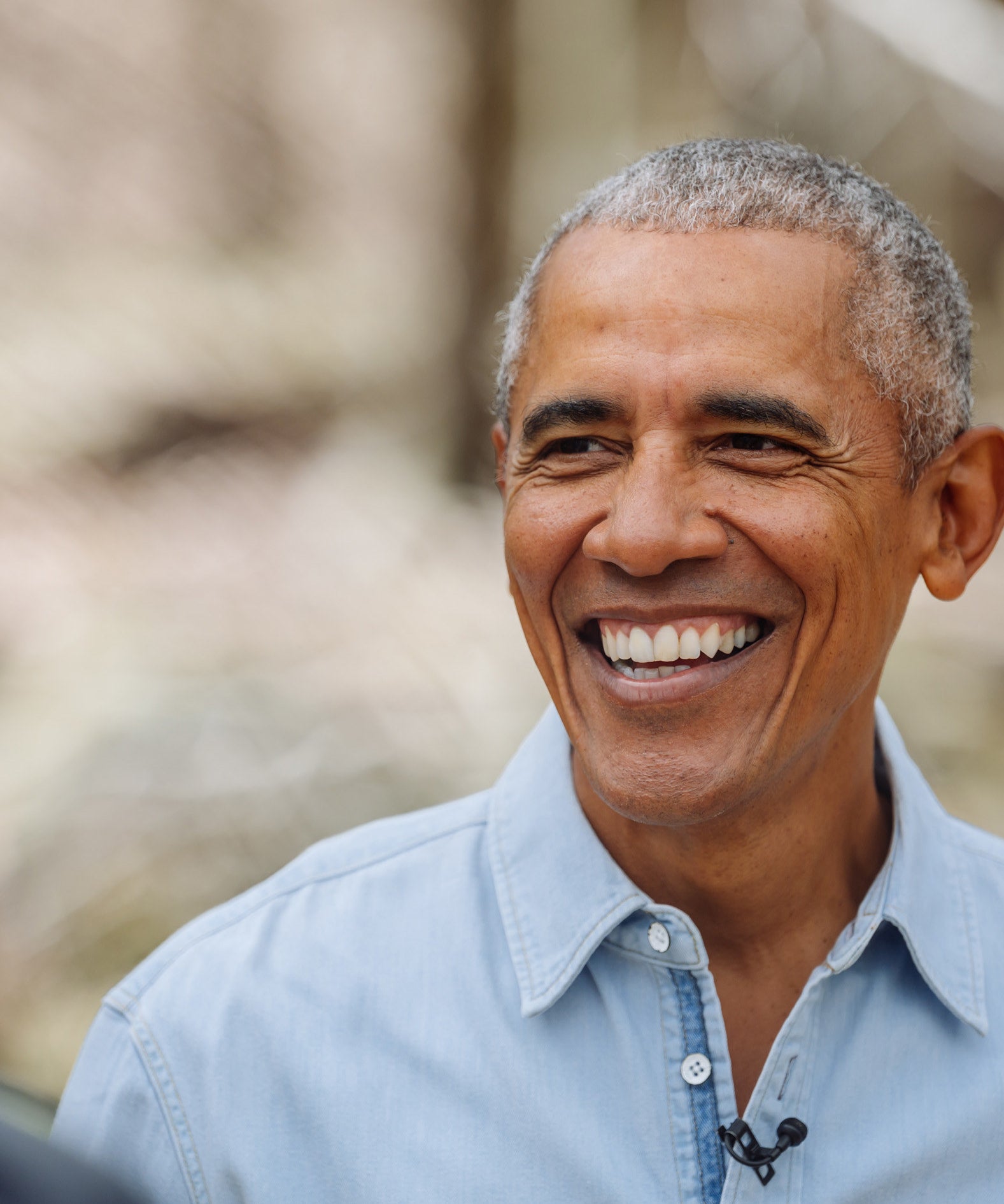 close up of Obama smiling