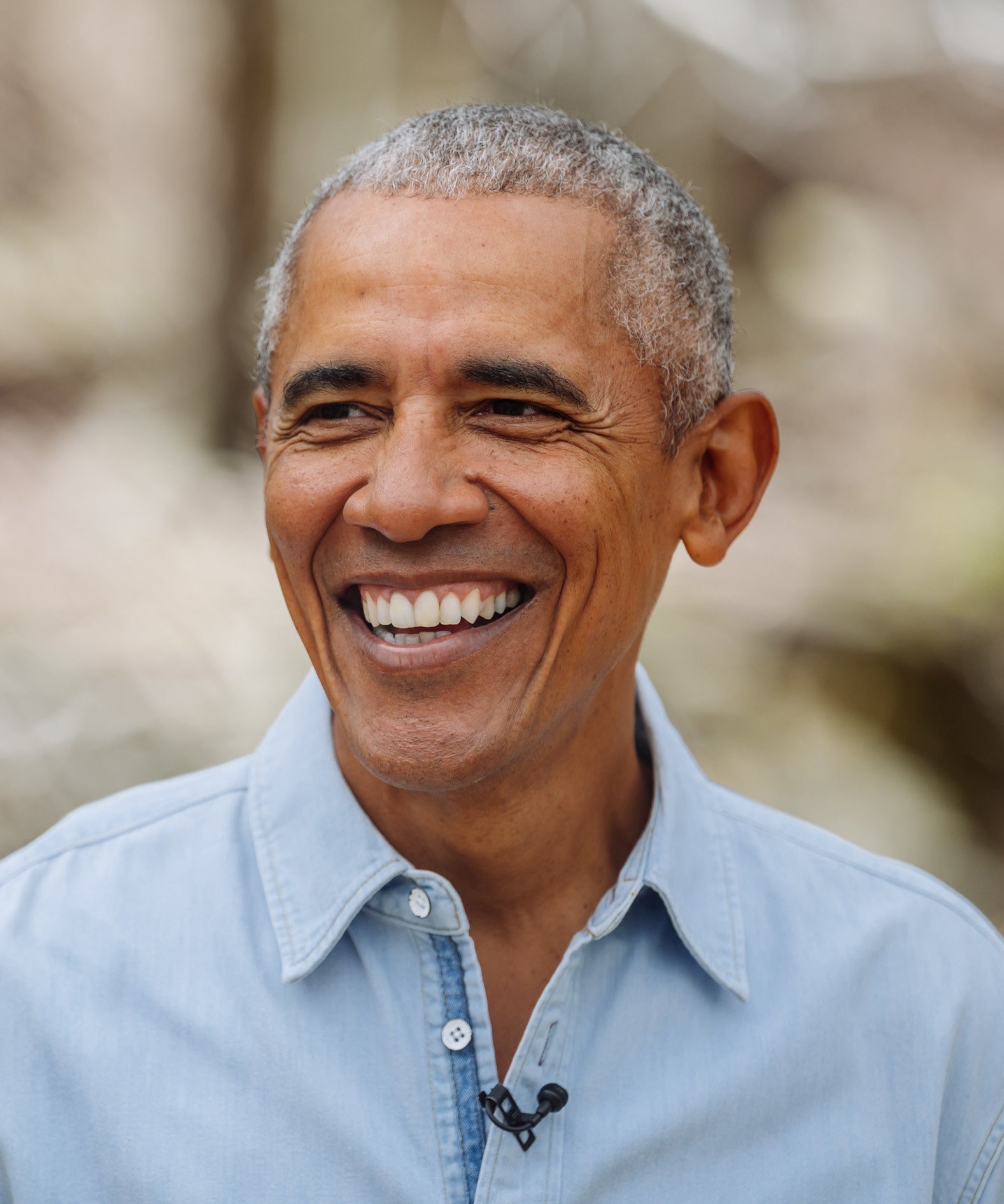 close up of Obama smiling