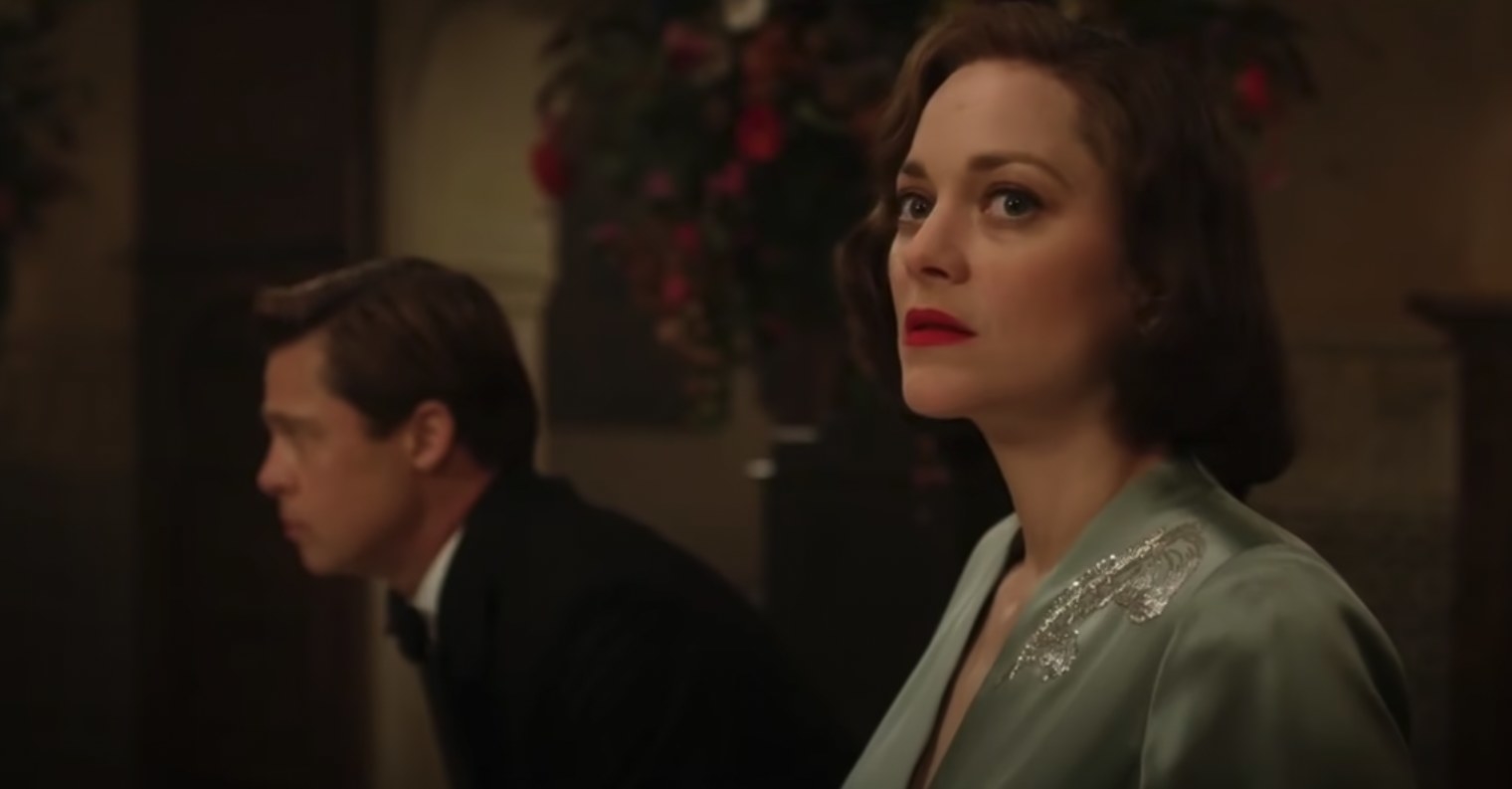 Brad Pitt and Marion Cotillard in &quot;Allied&quot;