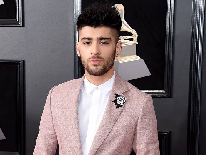 A closeup of Zayn